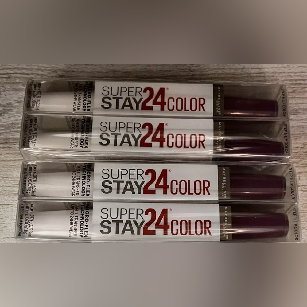 MayBelline super stay 24 color shade berry bundle of 4 NEW
